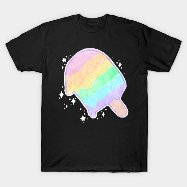 Pastel Rainbow Melty Popsicle T-Shirt by BonBonBunny